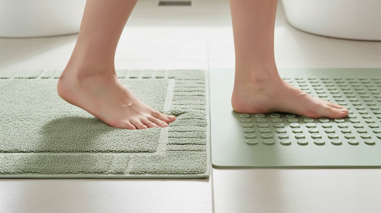 Cotton Bath Mats Vs Silicon Mats