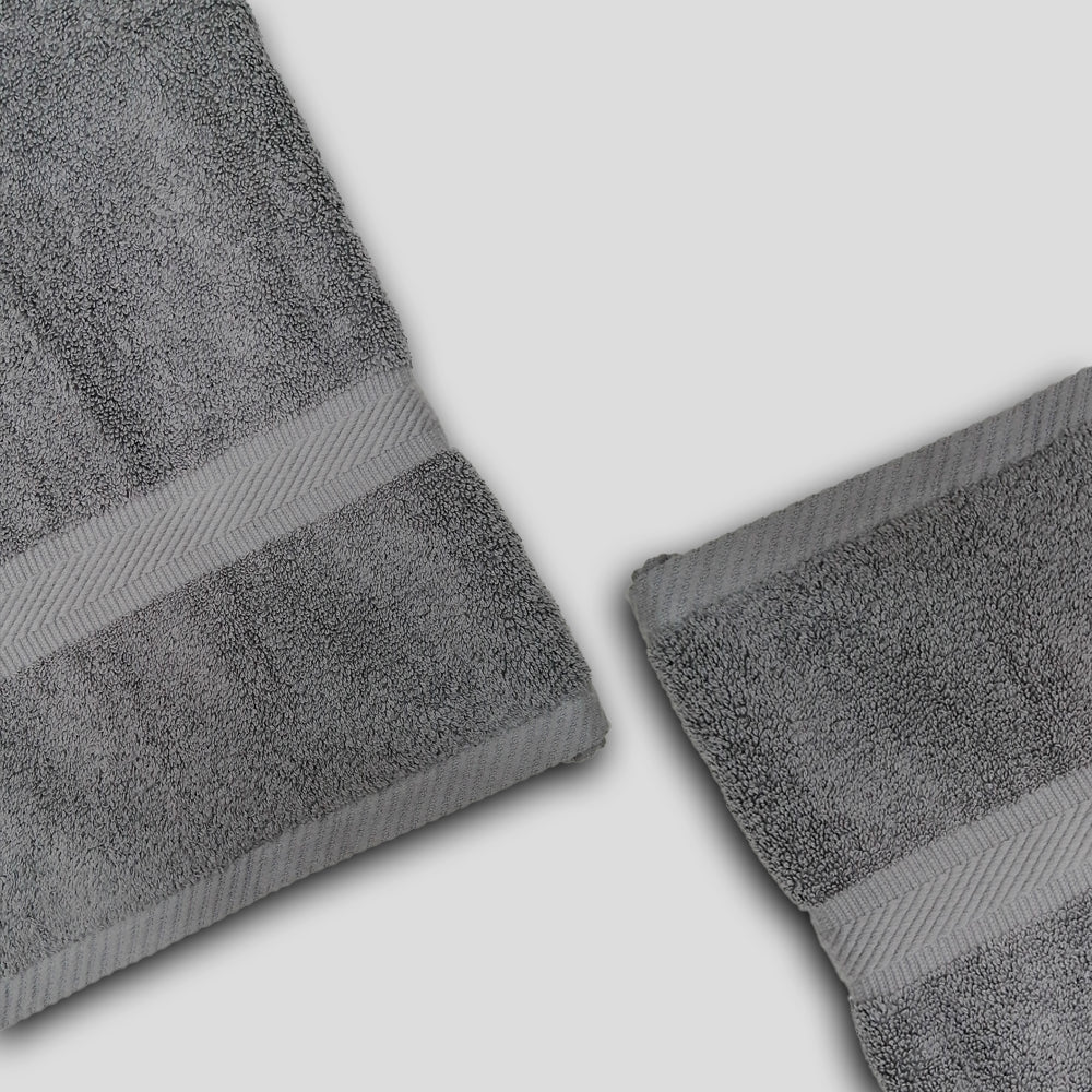 Softsiesta Bath Towel Set of 2 | Cotton | Charcoal Grey